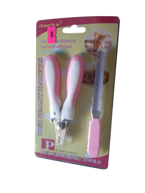 Corta Uñas Alicate Para Perros Y Gatos + Lima Metálica